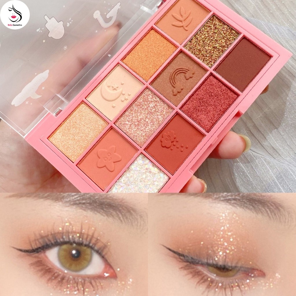 Phấn Mắt SWEET MINT BEAUTIFY 12 Ô Màu Nhũ | BigBuy360 - bigbuy360.vn