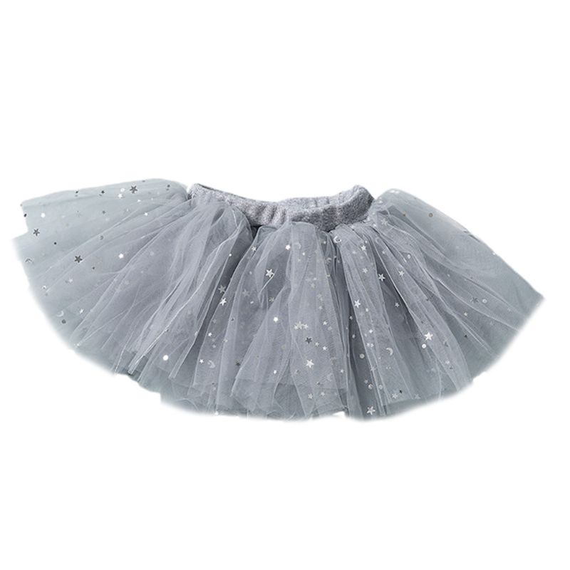 Chân Váy Xòe Nhiều Lớp Đính Kim Sa Lấp Lánh Dành Cho Bé Gái