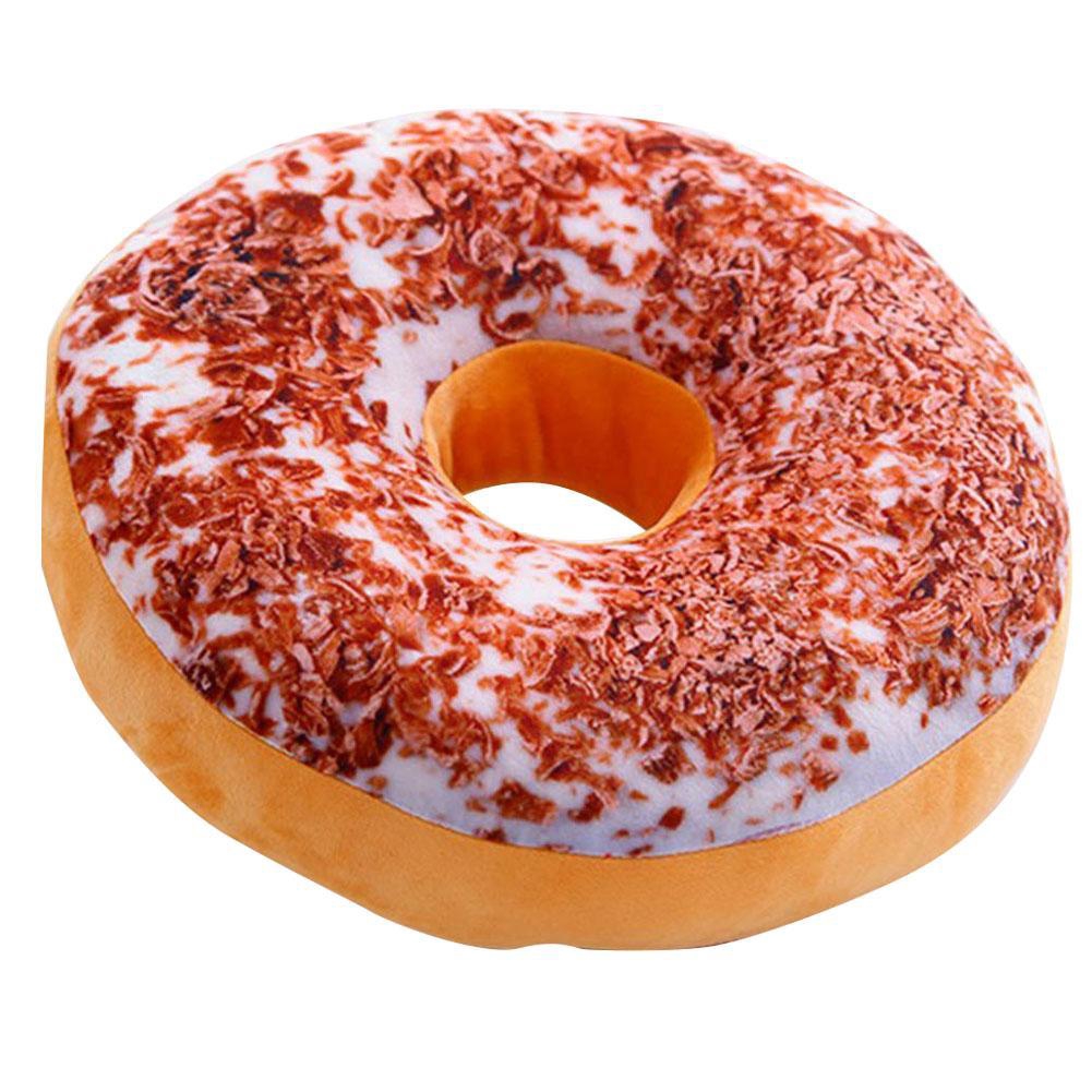 Bao Gối Đệm In Hình Bánh Donut 3d, Không Có Lõi