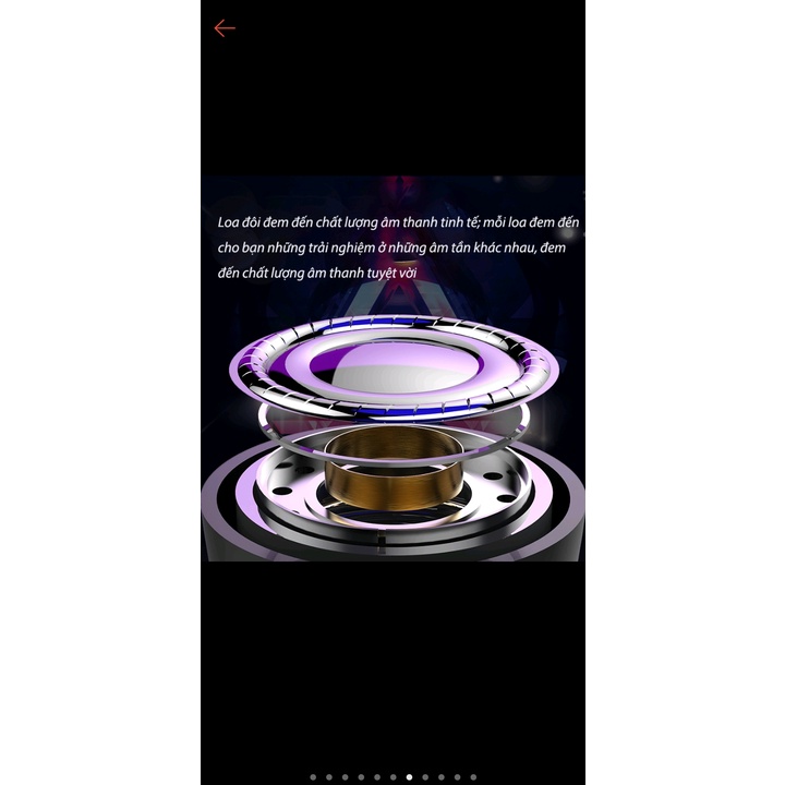 Tai nghe bass mạnh mẽ/Tai nghe Gaming B6 có Dây nhét tai chơi game chống ồn có mic