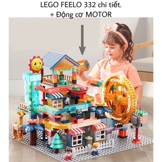 Lego Duplo vòng xoay bánh xe dùng pin 332 & 185 pcs  AB