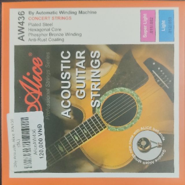 Dây Guitar Acoustic ALICE AW436 ( Hàng chính hãng) bền đẹp giá rẻ tại sài gòn, thủ đức bình thạnh bình dương, phú nhuận