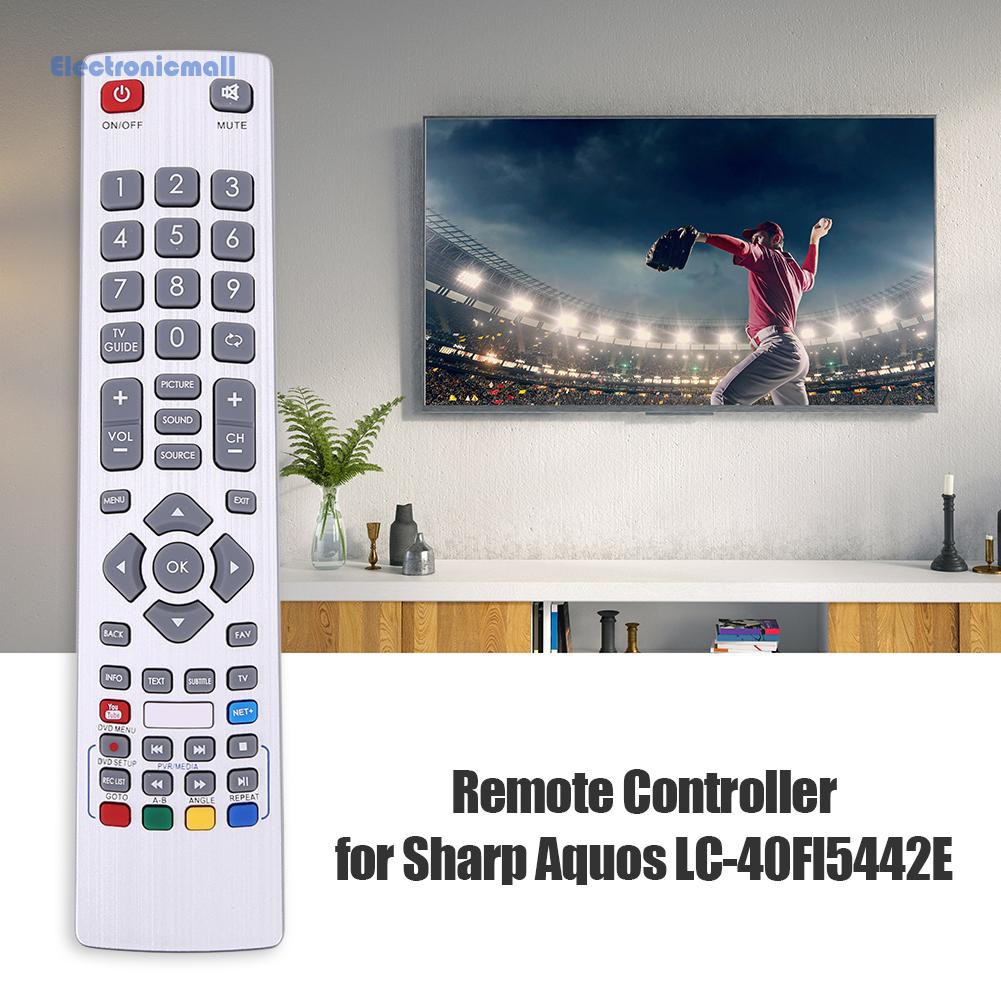 ElectronicMall01 TV Remote Controller Replacement Smart Television Wireless Switch for Sharp Aquos LC-40FI5442E