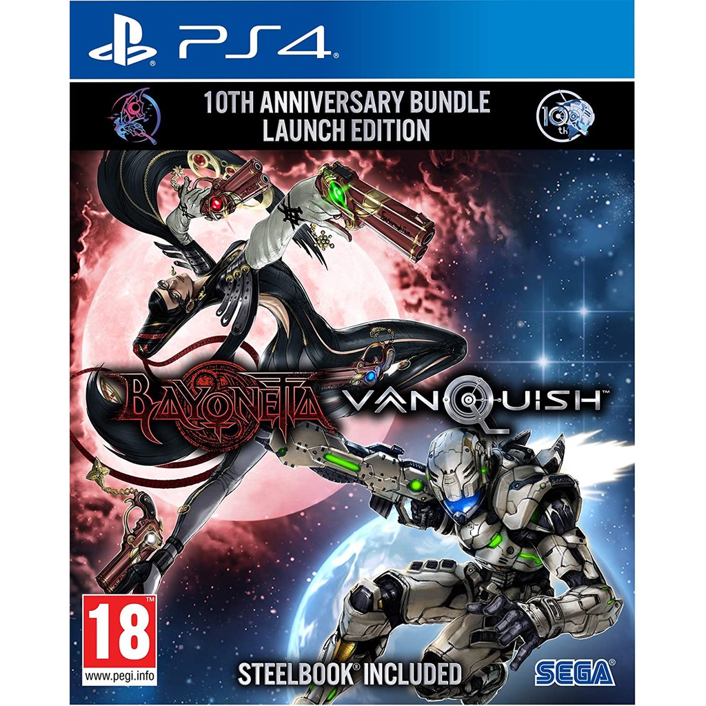 Đĩa Cd Bd Ps 4 R3 Asia Của Nhóm Nhạc Ps4 Bayonetta & Vanquish 10th