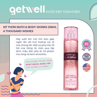 Xịt thơm toàn thân A Thousand Wishes Bath & Body Works Body Mist