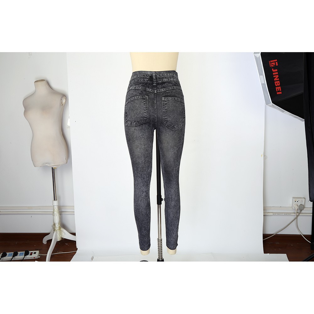 [Mã FASHIONT4WA2 giảm 10K đơn 50K] Quần Jeans Nữ Dài Lưng Cao Ôm Chân Thời Trang Hàn | BigBuy360 - bigbuy360.vn