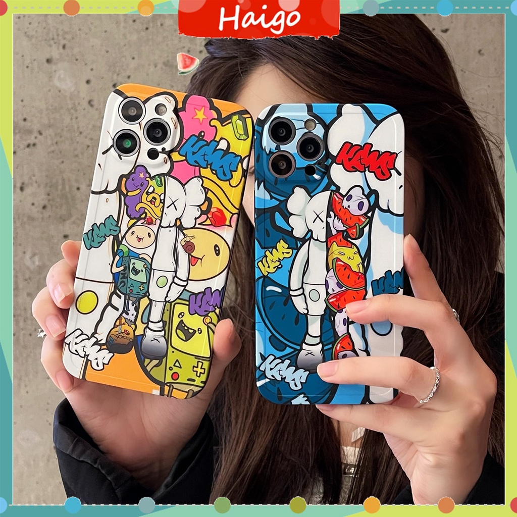 Ốp Điện Thoại Nhựa Mềm In Hình kaws Cho iphone15 14 13 12 mini 11 pro max 6 / 6s 7 / 8plus se2 x / xs xr xsmax #HG4511