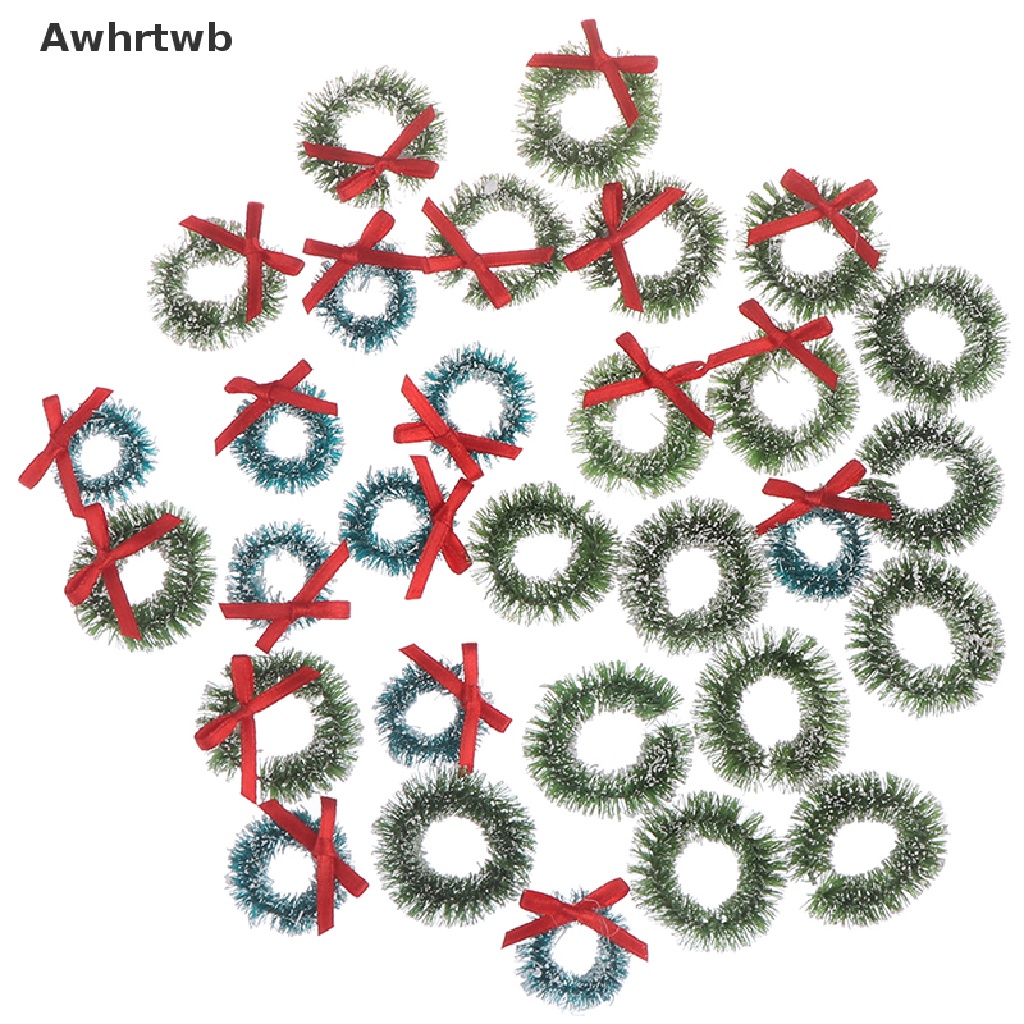 Set 10 Vòng Nguyệt Quế Mini Trang Trí Giáng Sinh