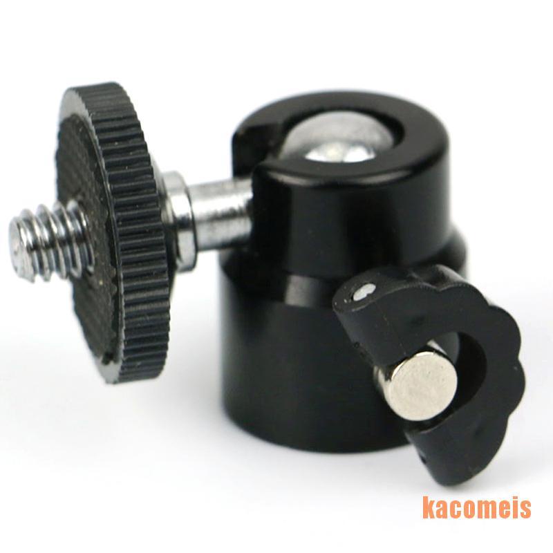 [KACOSM] Mini 1/4" 360 Swivel Ball Head Screw Tripod DSLR Ballhead Stand For Camera EGRH