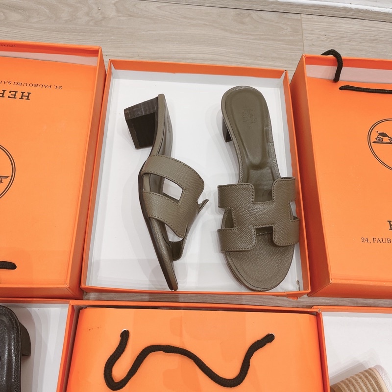 Guốc hm gót trụ dáng basic hot hit fullbox