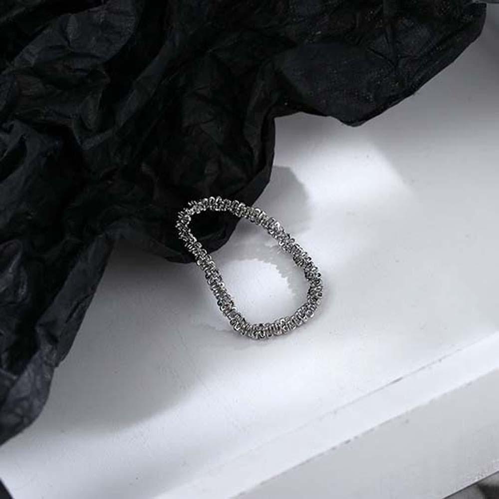 USNOW Nhẫn Dây Xích Bằng Đồng Lấp Lánh Thời Trang Hàn Quốc Đơn Giản Cho Nữ