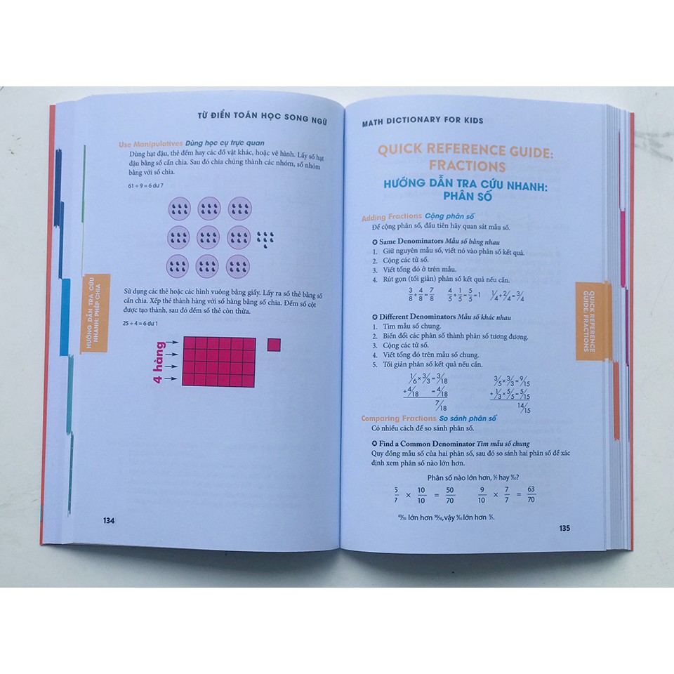 Sách:Từ điển toán song ngữ cho trẻ từ 7 tuổi Math Dictionary For Kids Achau books
