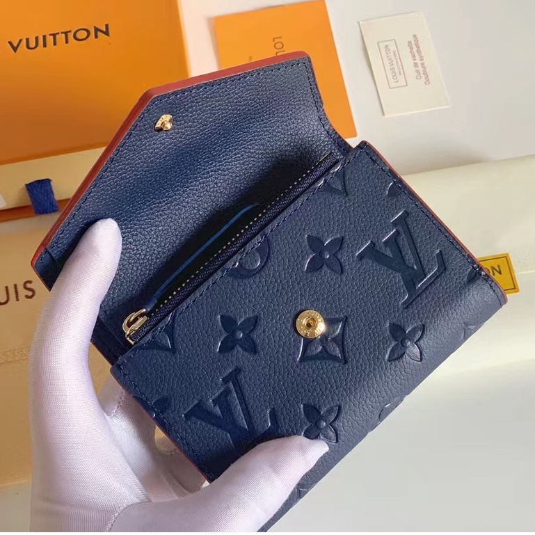 Sẵn sàng giao hàng Ví nữ mới của Louis Vuitton LV M41938 Ví chạm nổi hoa văn kim cương có hộp