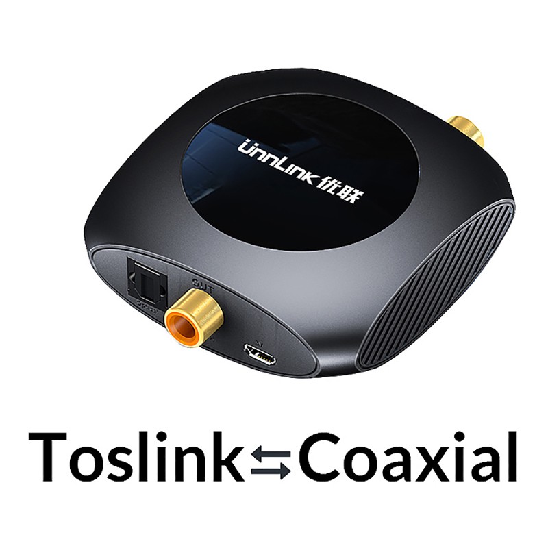 Bộ Chuyển Đổi Âm Thanh Unnlink Optical Toslink Sang Đồng Trục Bi