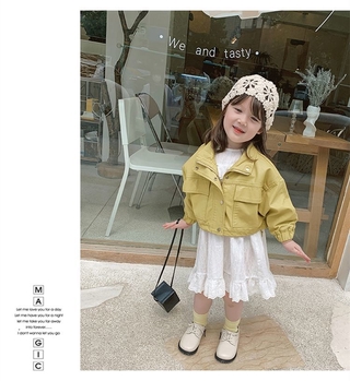 Áo Khoác Da Thời Trang Dành Cho Bé Gái