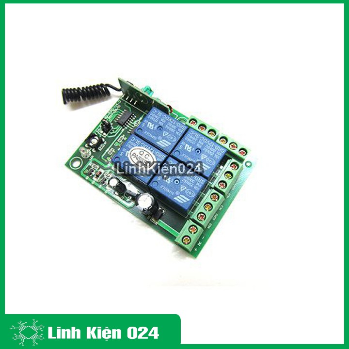 Bộ Học Lệnh 4 Kênh 12V RF315Mhz + Tay Phát