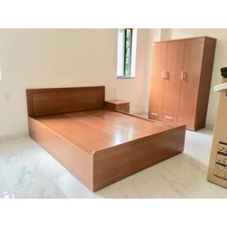 . . [ SIÊU TIẾT KIỆM ] Trọn bộ giường tủ nhựa giả gỗ siêu bền . .