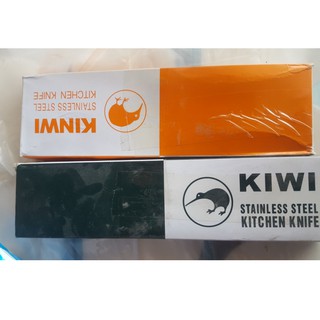 HỘP 12 DAO KINWI THÁI LAN CÁN GỖ- CÁN CAM