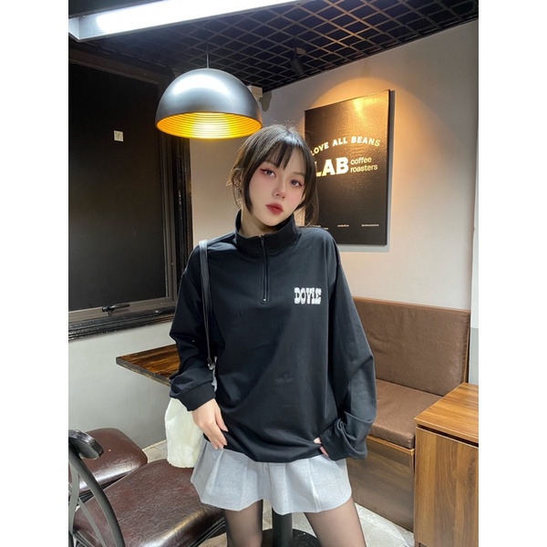 ZIP SWEATER BY DOVIE STUDIOS - ÁO NỈ KÉO KHOÁ CỔ