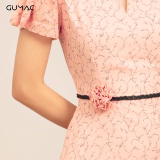 Đầm hoa cổ giọt nước DA457 GUMAC