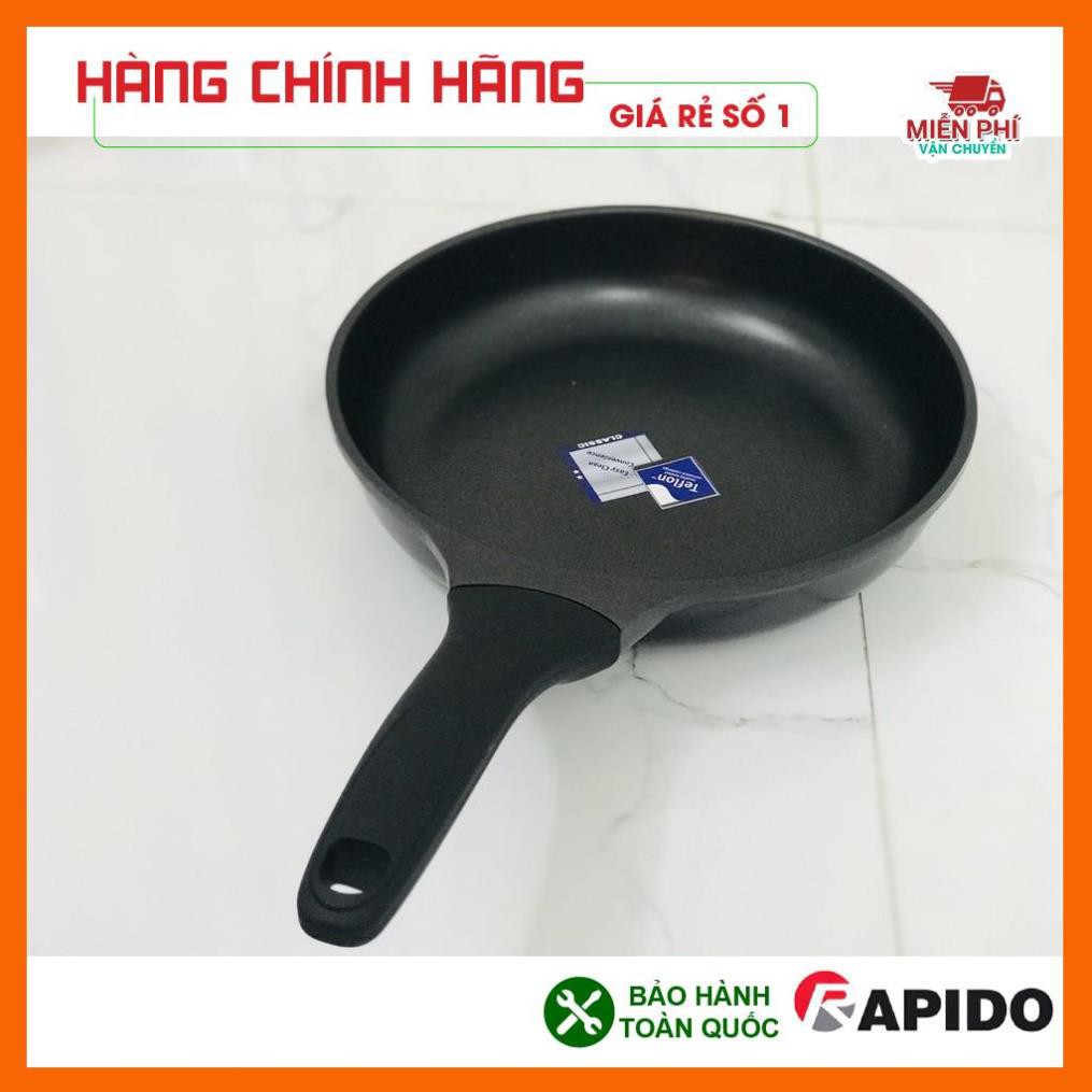 Chảo Rapido Teflon 20cm, Chảo chống dính bếp từ Rapido 20cm đáy phẳng.