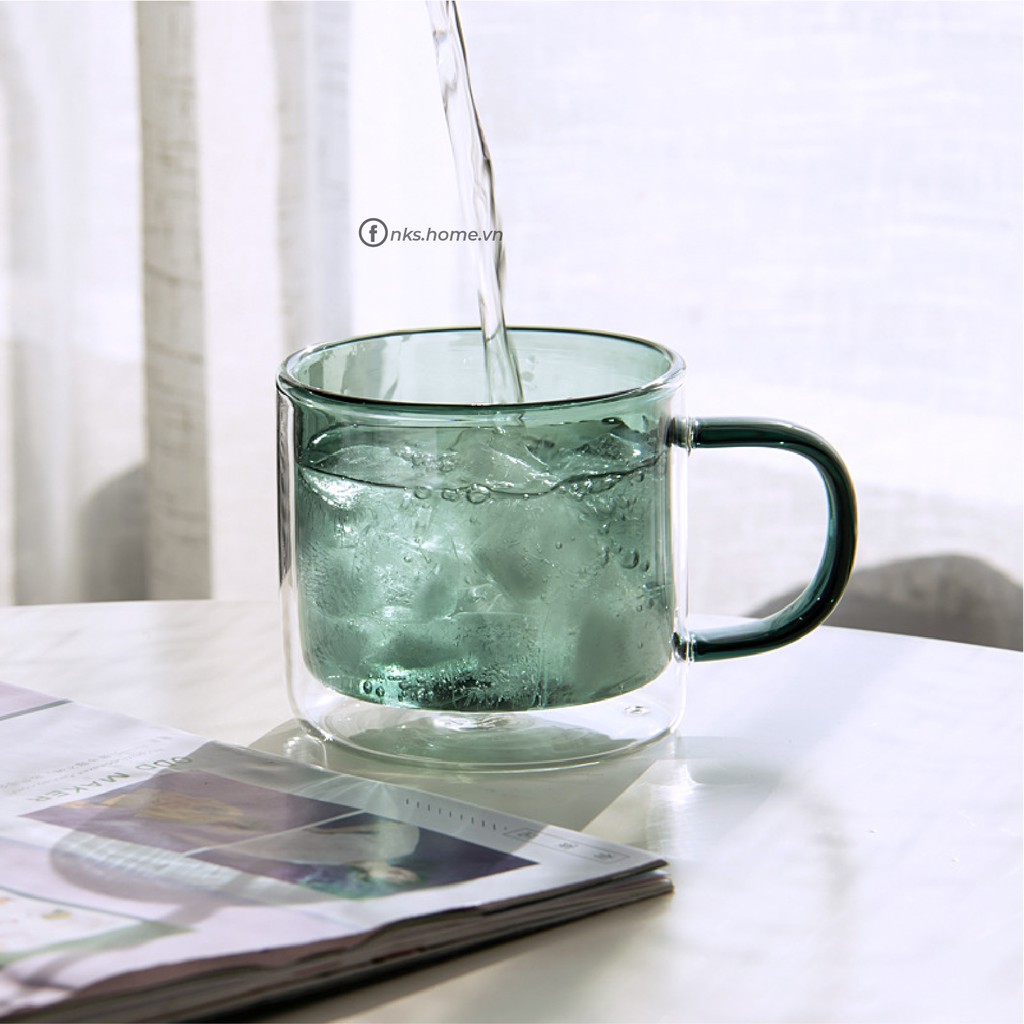 Ly thủy tinh 2 lớp NKS.GL155 size 250ml - NksGlass