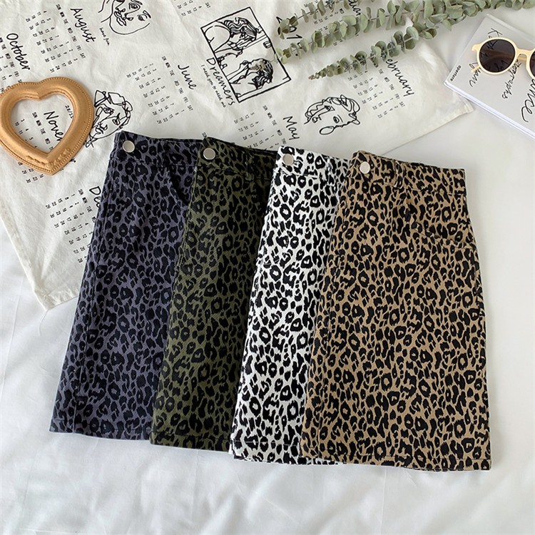 Chân Váy Chữ A Họa Tiết Da Beo Độc Đáo Xinh Xắn Phong Cách Hàn Quốc | BigBuy360 - bigbuy360.vn