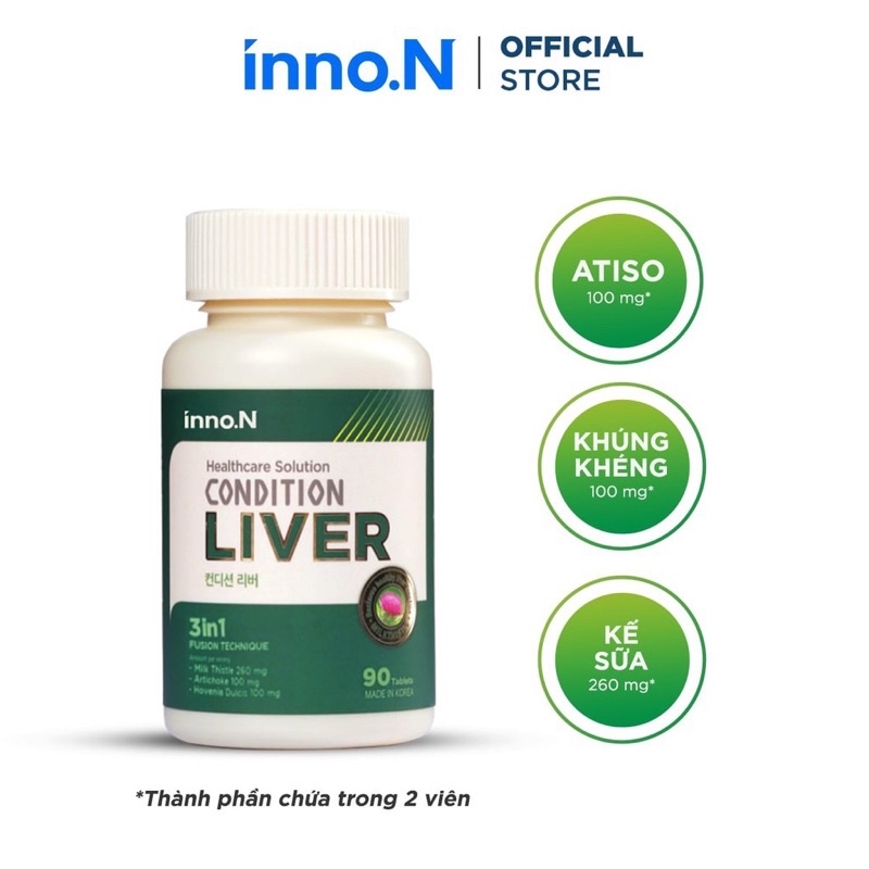 Viên Uống Giải Độc,Mát Gan Condition Liver Tăng Cường Chức Năng Gan 90 Viên