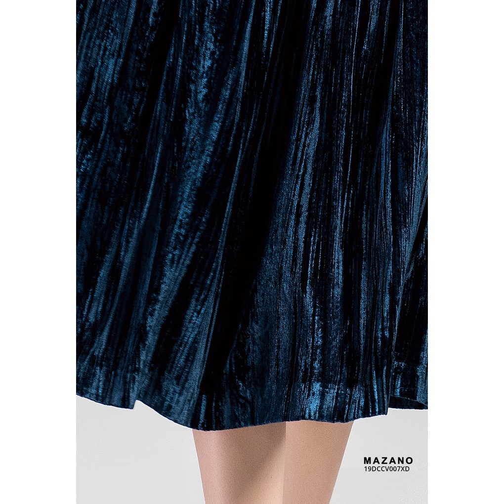 Chân Váy Nhung xanh MAZANO MS 19DCCV007XD