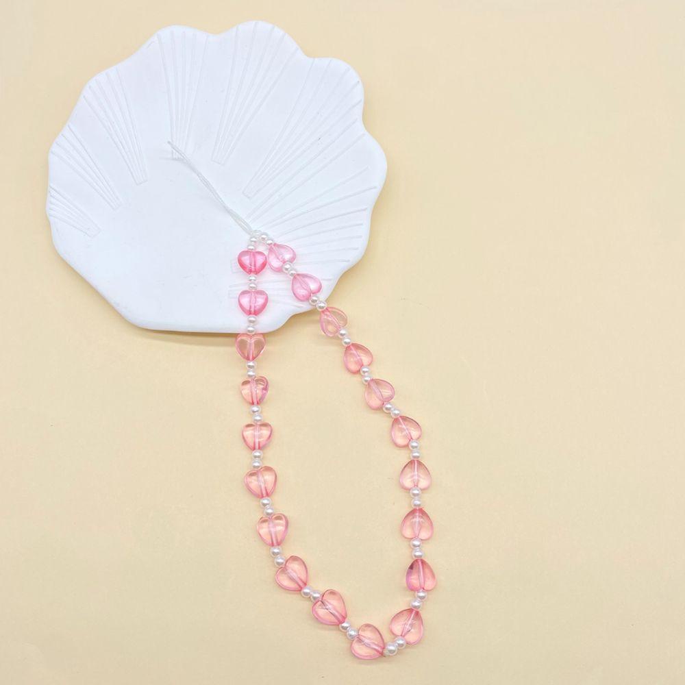 Dây Đeo Điện Thoại Xỏ Hạt Resin Nhiều Màu Sắc Chống Thất Lạc