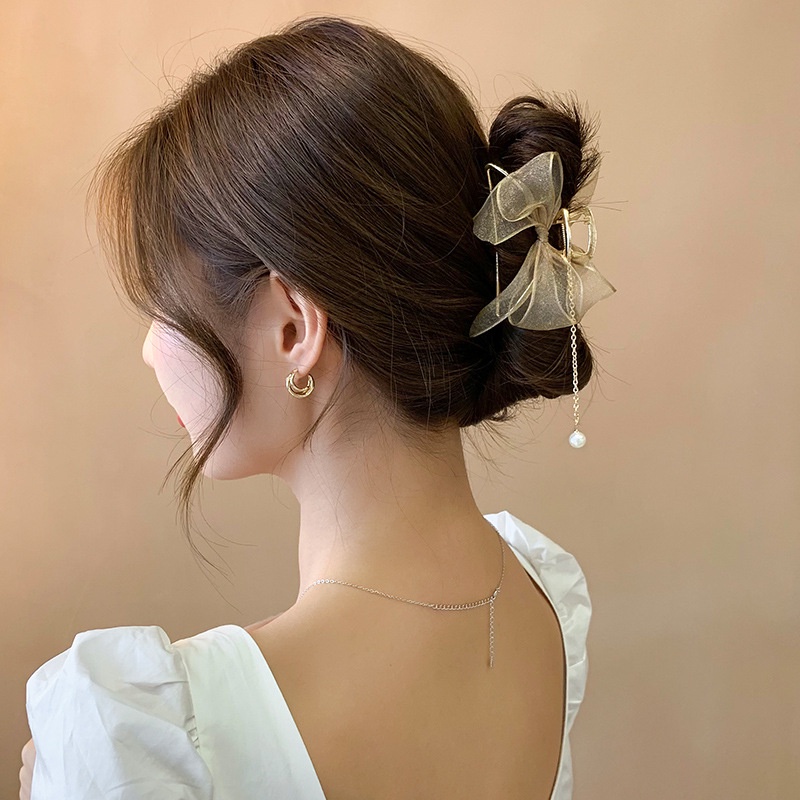 Kẹp Tóc Cỡ Lớn Hình Cá Mập Thiết Kế Lưng Độc Đáo