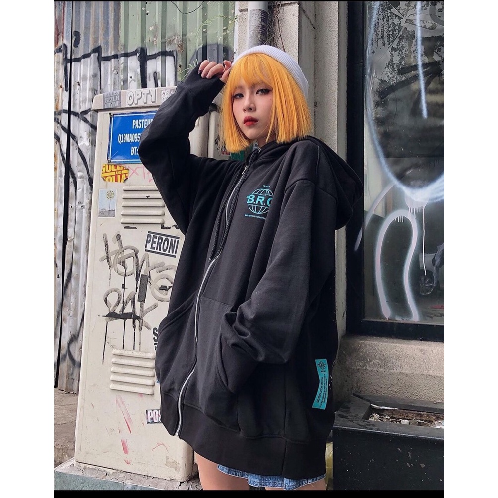 Áo Hoodies nỉ Chất Dày Unisex Nam Nữ King Empire BRO form rộng  Siêu Đẹp - áo hoodie nỉ oversize basic