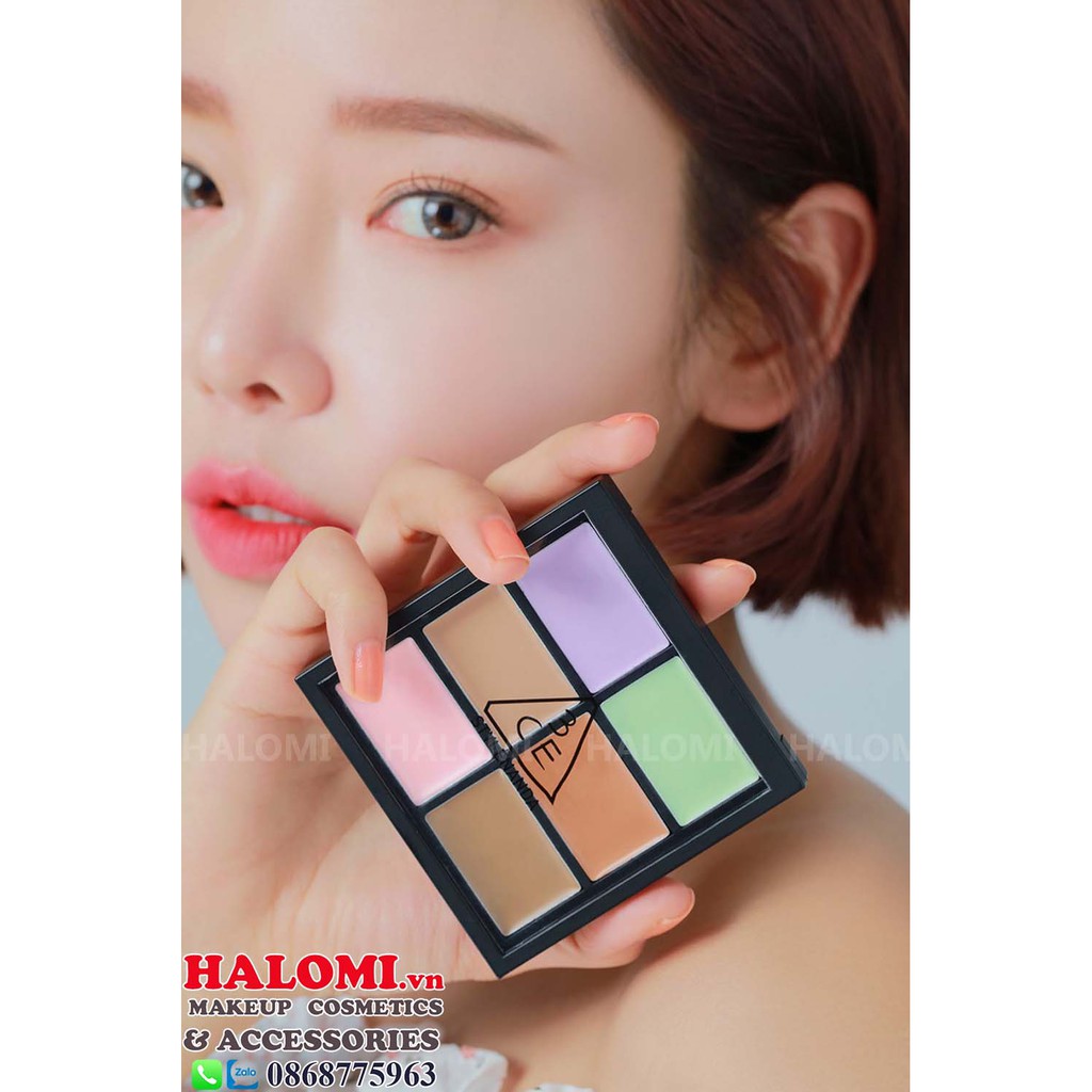 Che Khuyết Điểm 3CE 6 Ô Face Tuning Concealer Palette Chính Hãng HALOMI | BigBuy360 - bigbuy360.vn