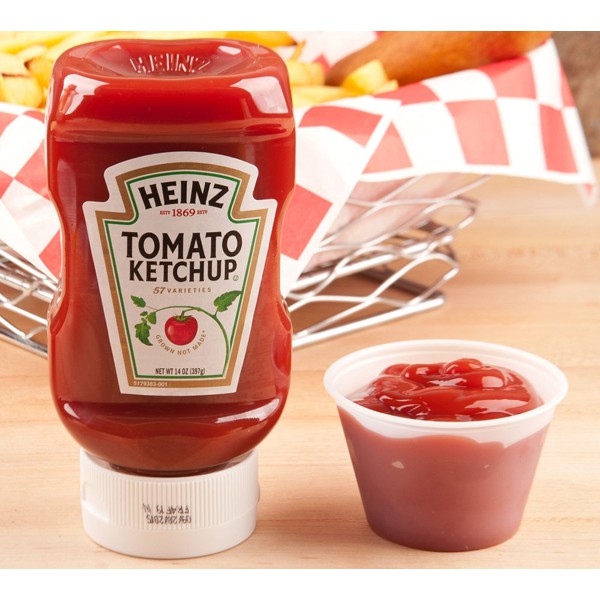 Tương cà chua úp ngược Heinz Tomato Ketchup chai 567gr