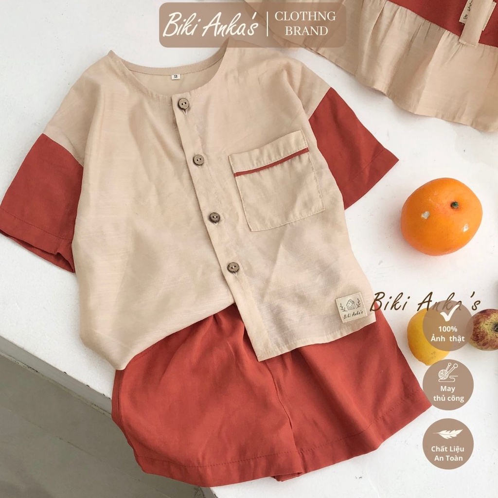 Set bộ thiết kế cho bé trai đi chơi Zon Set Biki Anka's