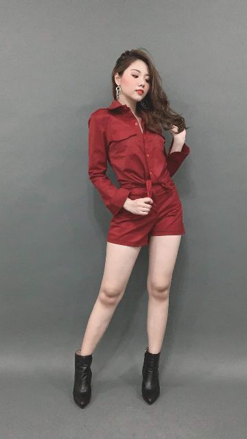 Set bộ kaki jean áo sơ mi quần short cá tính