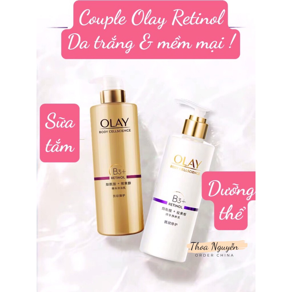 Sữa tắm Olay B3+ trắng da 500ml