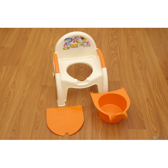Bô Ngồi Vệ Sinh Việt Nhật 2 in 1 cho bé có nắp đậy và tựa lưng