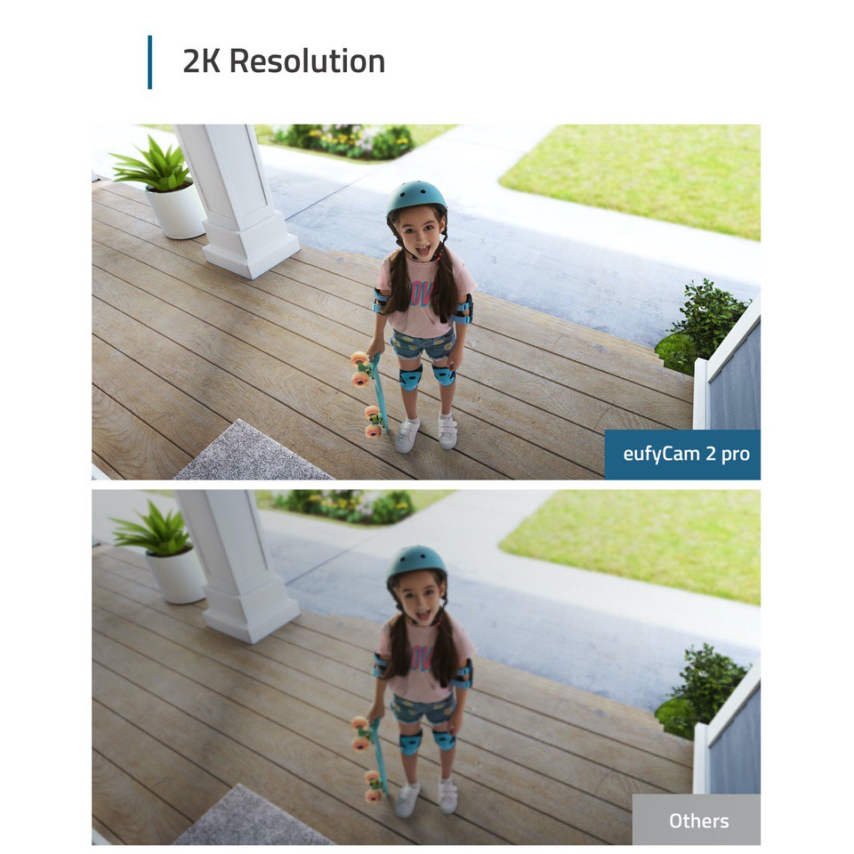 eufyCam 2 Pro, camera an ninh ngoài trời dùng pin cao cấp, chất lượng 2K