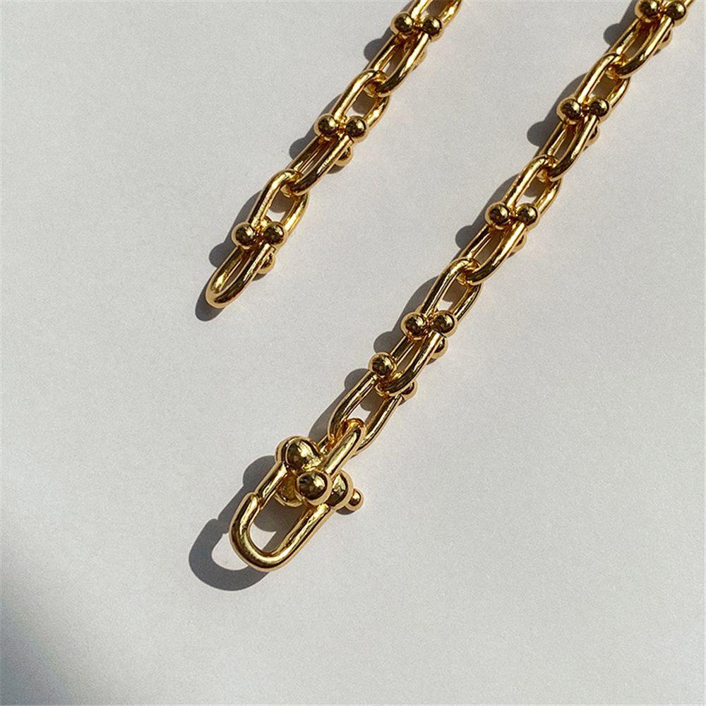 JONYE Vòng Cổ Choker Dây Xích Dày Nối Chữ U Tối Giản Phong Cách Hip Hop Gothic Hàng Mới