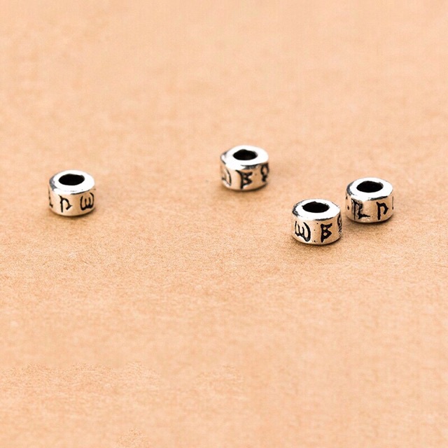 GIÁ BUÔN  Charm chặn bạc khắc chú - Hàng bạc VIP loại 1 PH915