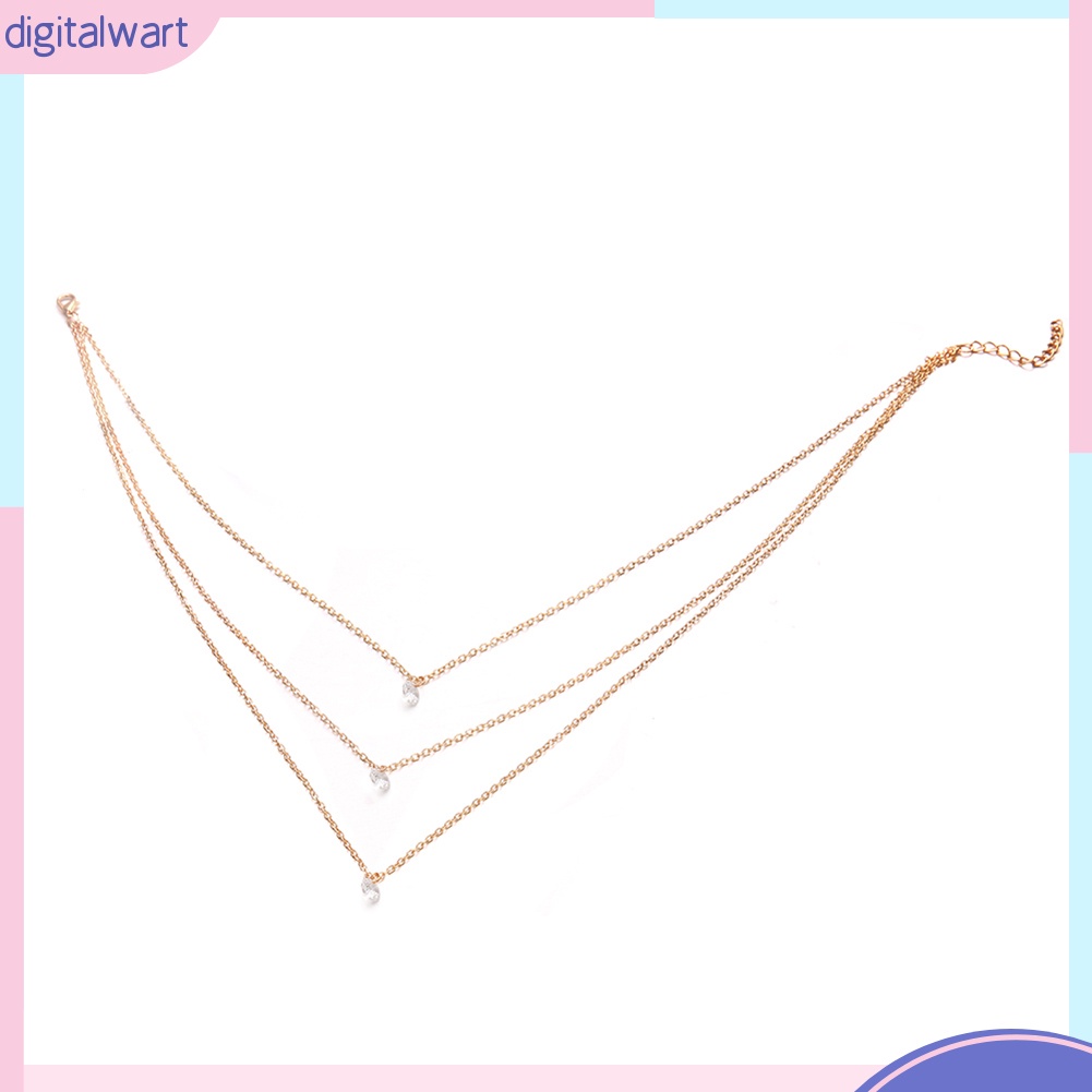 Vòng cổ nhiều lớp đính đá lấp lánh sành điệu