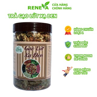 Trà Gạo Lứt Xạ Đen Thảo Mộc [ Hộp 500Gr] Giảm Cân Thải Độc Hiệu Quả An Toàn Tiện Dụng RENEVA