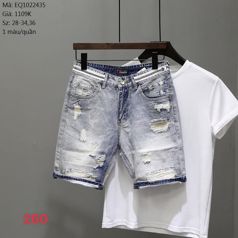 Quần short jean nam, quần jean nam ngắn thời trang cao cấp nam MuradFashion MS2620