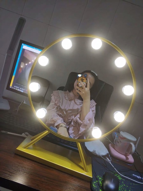 Gương trang điểm để bàn có cảm ứng đèn led - PB28 | BigBuy360 - bigbuy360.vn