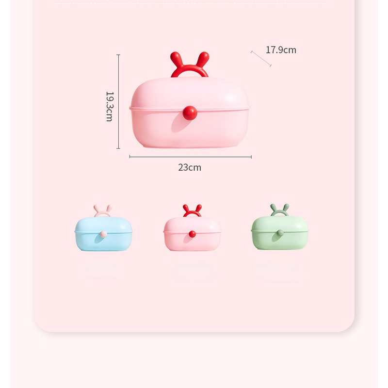 Hộp Đựng Trang Sức/Dây Buộc Tóc Nhiều Tầng Họa Tiết Hoạt Hình Dễ Thương