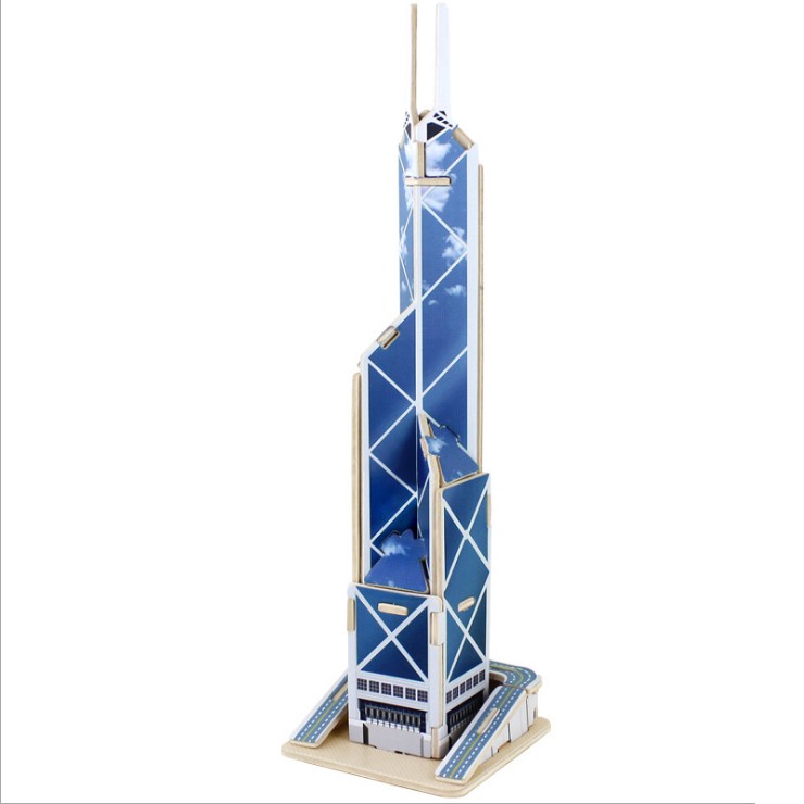 Đồ chơi lắp ráp gỗ 3D Mô hình Tòa nhà Ngân hàng Hồng Kông
