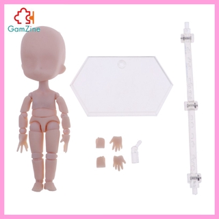 Gamzine búp bê diy phụ kiện khớp có thể xoay mô hình thân búp bê khỏa thân cho búp bê obitsu11