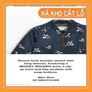 [THANH LÍ GIÁ NHẬP] Áo bomber Mickey Zara bé trai