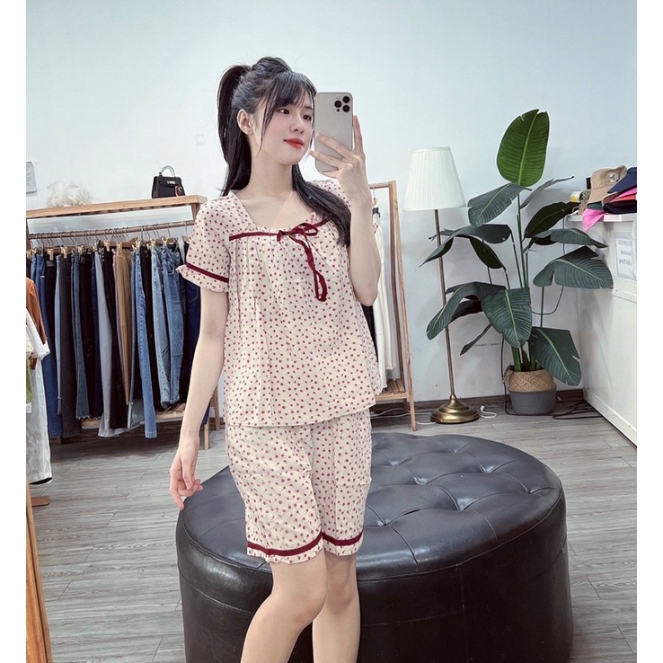 BỘ ĐŨI NGỐ MẶC NHÀ HOẠ TIẾT DỄ THƯƠNG